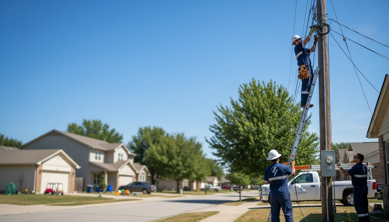 Residential electrician providing installation services in Clarksburg, MO